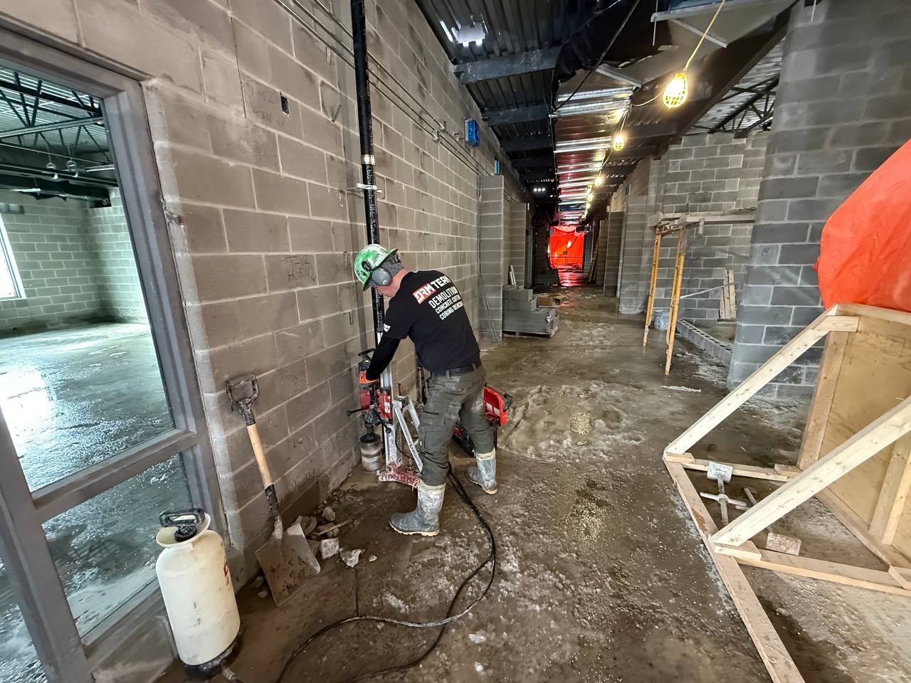 drilling into concrete
